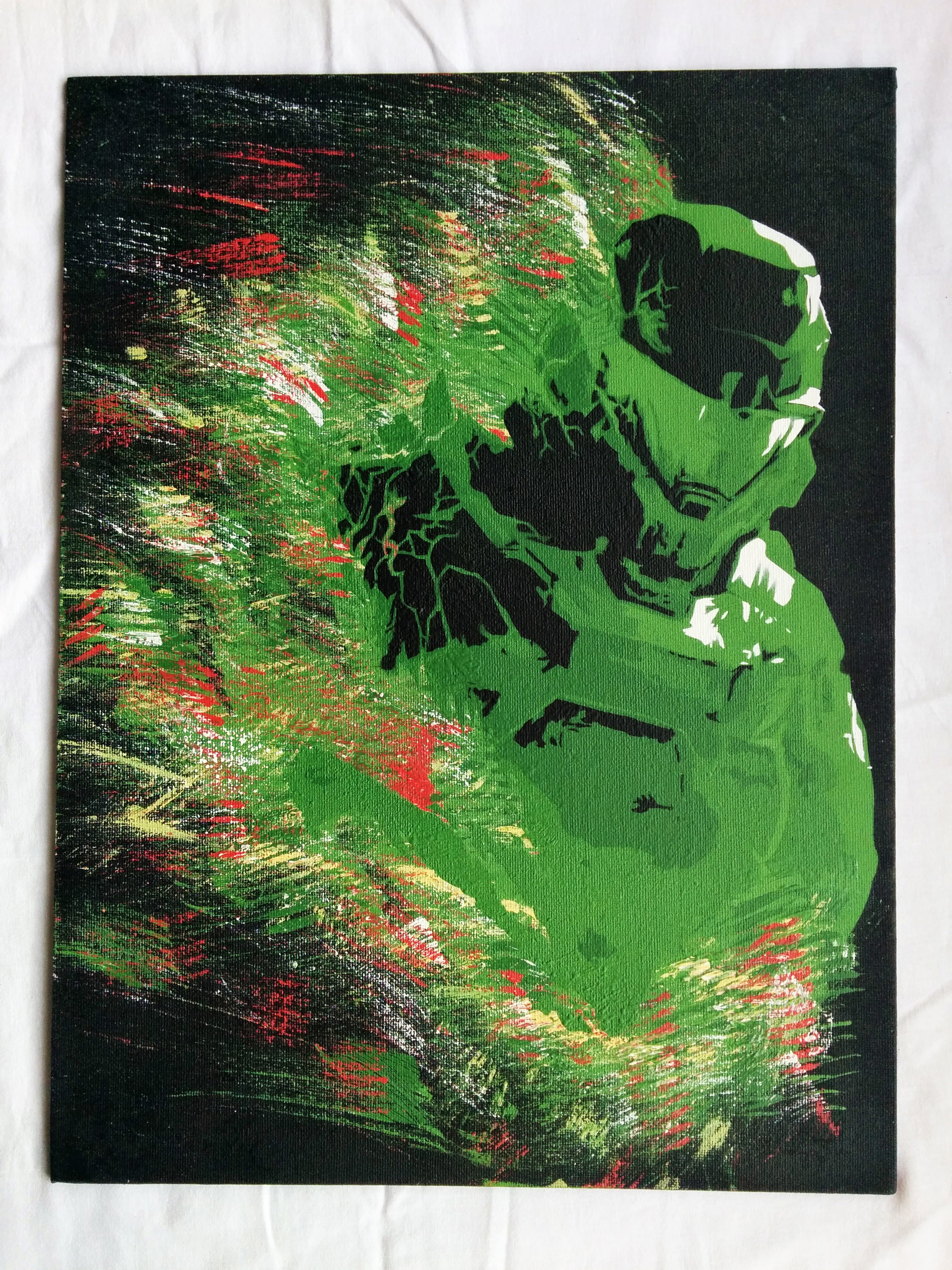 -Spartan fire- Master Chief from Halo stencil