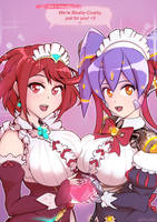 Blushy-Crushy (Pyra + Poppi - Xenoblade 2)