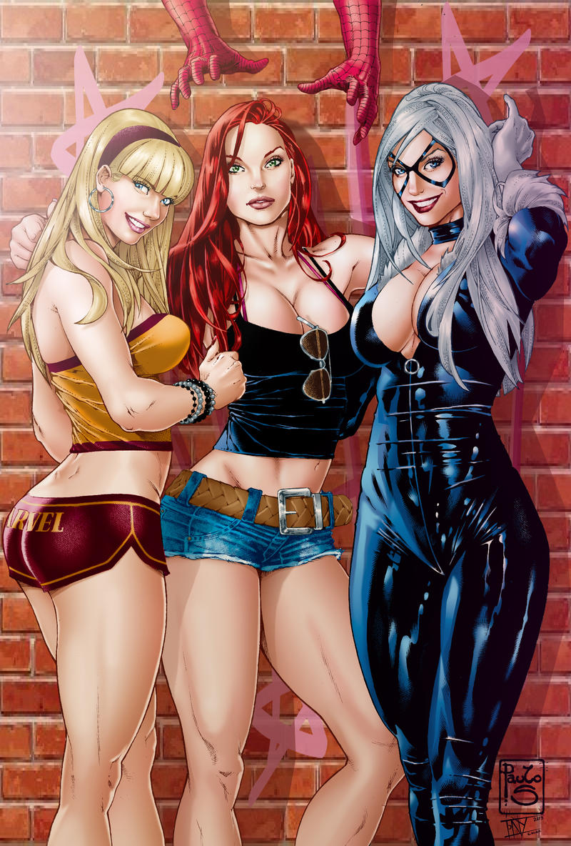 The girls of the Spiderman by Paulo Siqueira