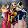 3 Marvel Girls By Paulo Siqueira