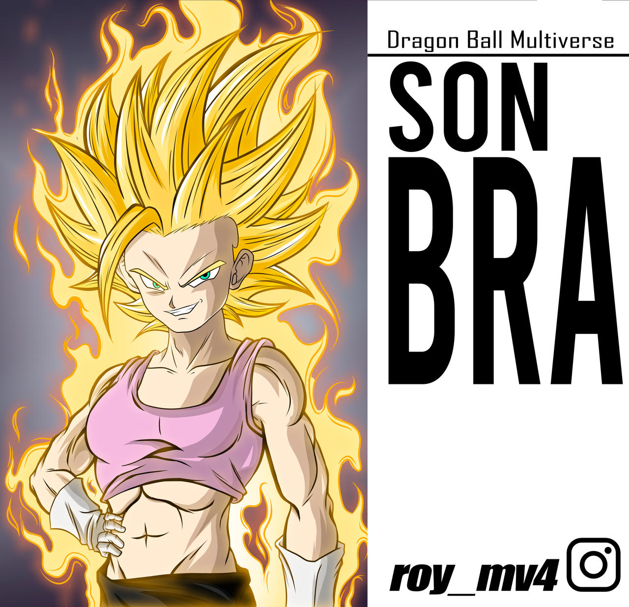 I made Son Bra from Dragon Ball Multiverse in 3D (OC) : r/dbz