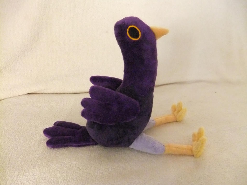 Plush- purple pigeon-purple bird