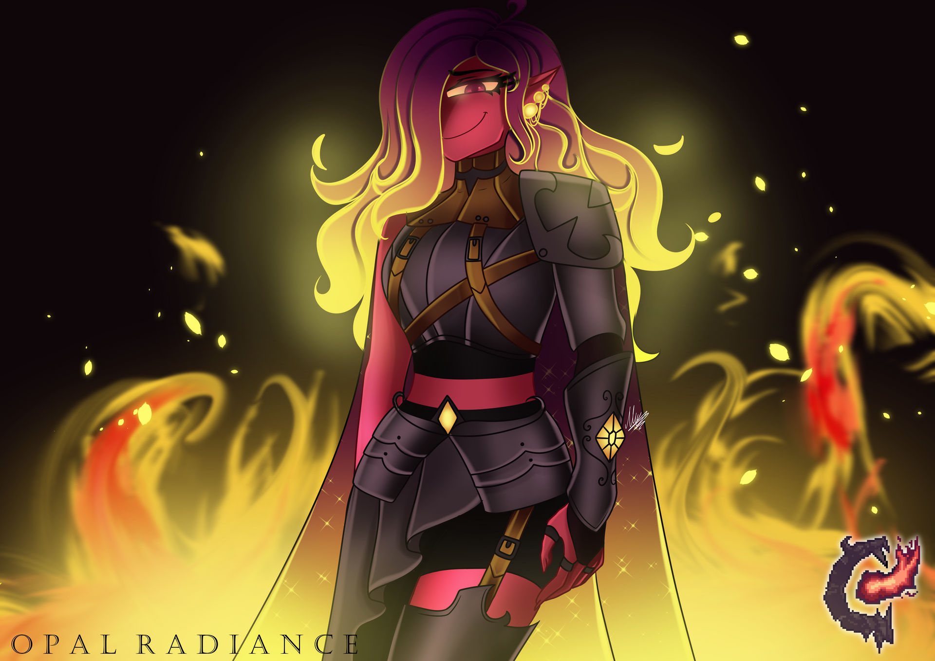 ~ Brimstone Elemental ~ {Terraria/Calamity Mod} by OpalRadiance on ...