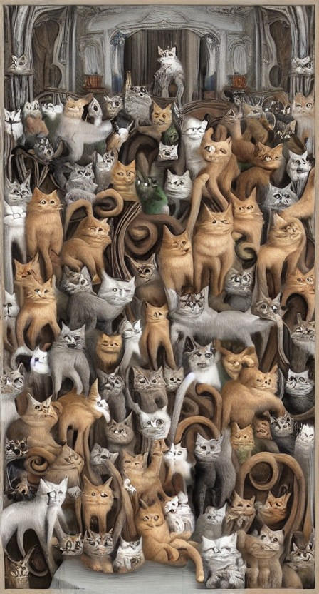 Infinite Cats (2) by HydraCuts on DeviantArt
