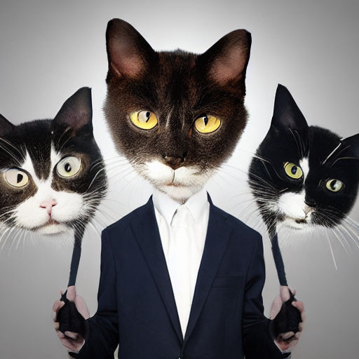 Cat heads by HydraCuts on DeviantArt