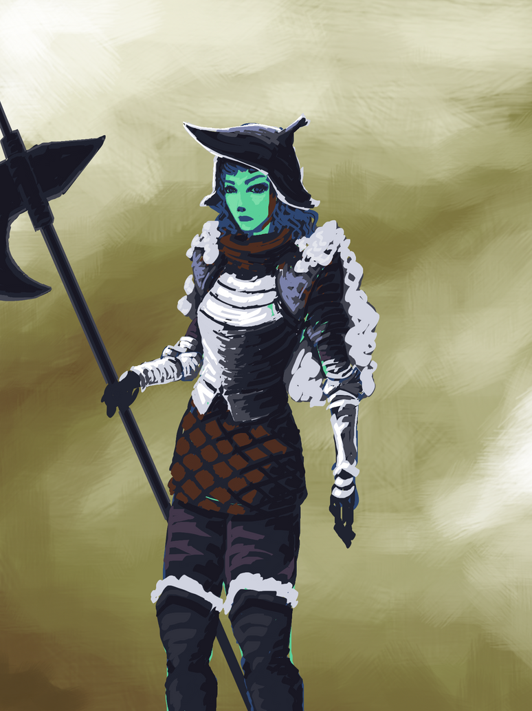 Grumpy Green-faced Guard Grudingly Guards by angrymob87 on DeviantArt