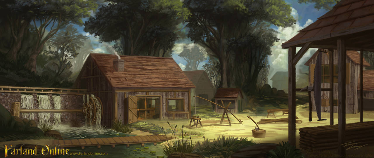Water Mill by RavenseyeTravisLacey