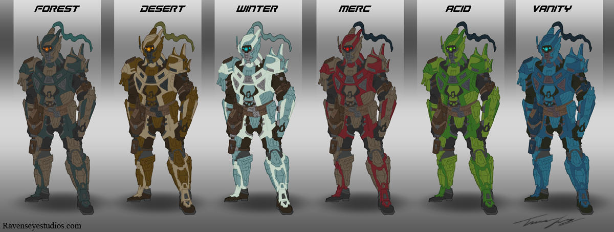 Commando armor set by RavenseyeTravisLacey on DeviantArt