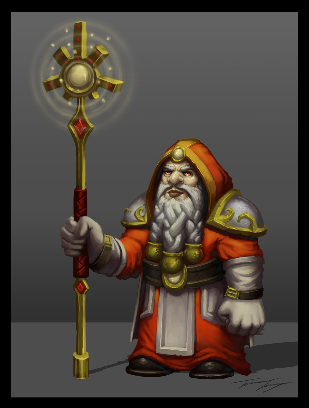 Dwarf sun cleric