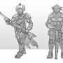 Sci fI Assult soldiers sketches