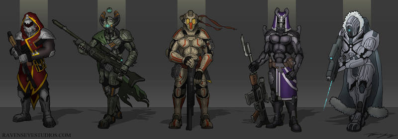 Sci fi bounty hunter concepts