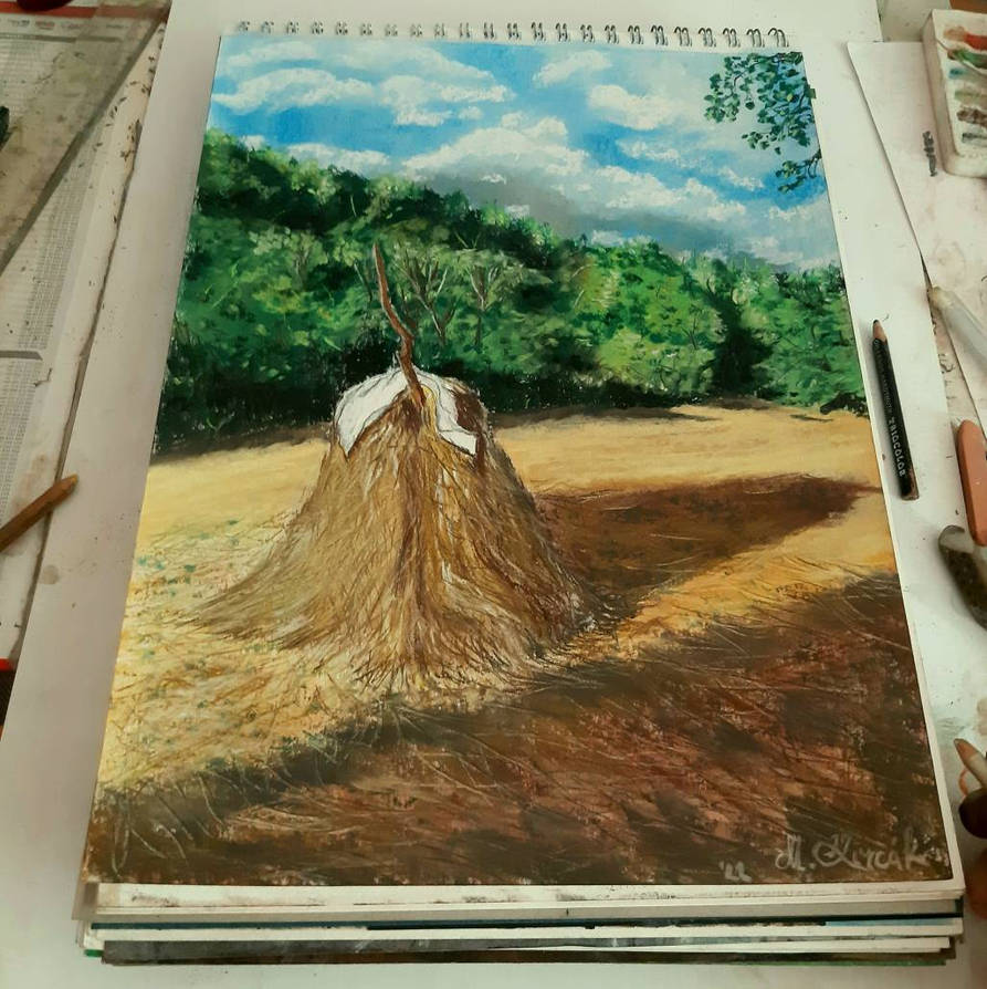 Haystack Window Drawing Haystack by MarkKircak on DeviantArt