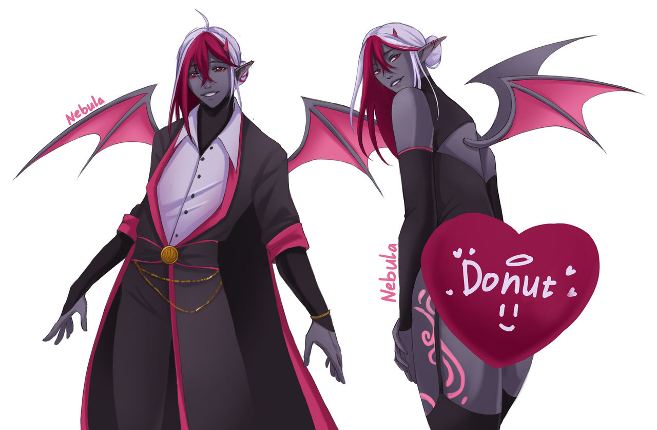 Demon OC scetch by NebulaPurpleArt on DeviantArt