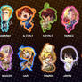 Hetalia Keychain Chibis