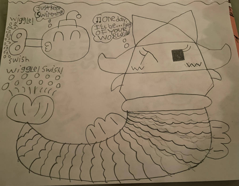 Olivia And Bobby As Ariel And Flounder by ReddyToDraw123 on DeviantArt