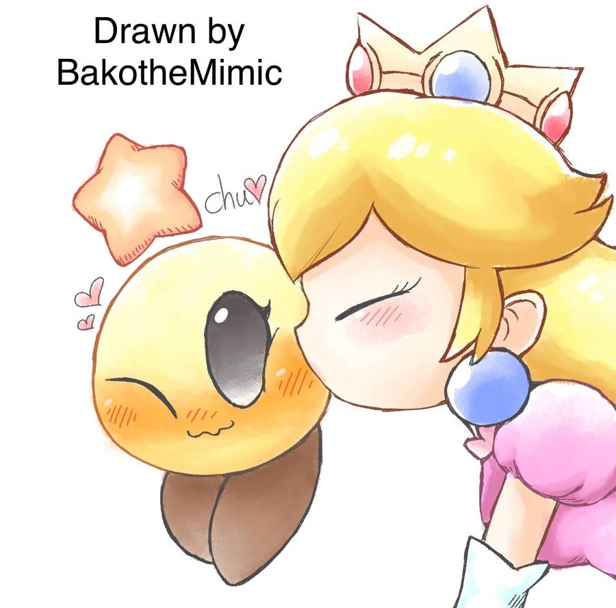 Kiss Deviantart Kisses From Peach (Drawn By BakoTheMimic) by ReddyToDraw123 on DeviantArt