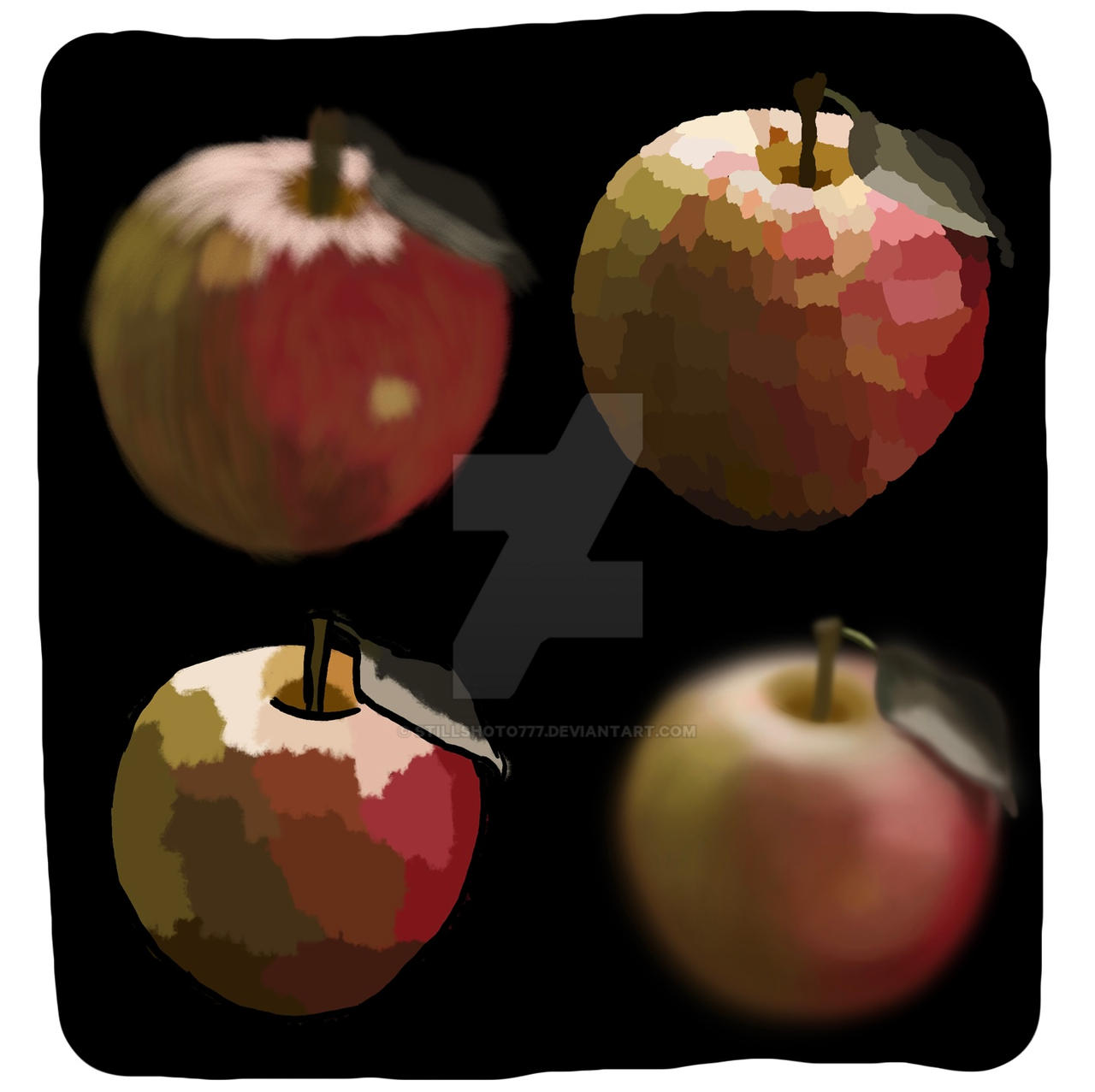Four Apples, Four Styles