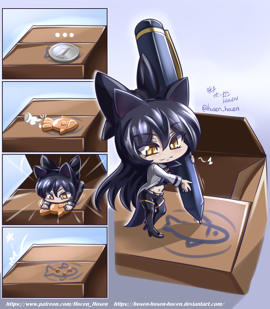 RWBY - Chibi Blake BOX~ by HOSEN-HOSEN-HOCEN on DeviantArt