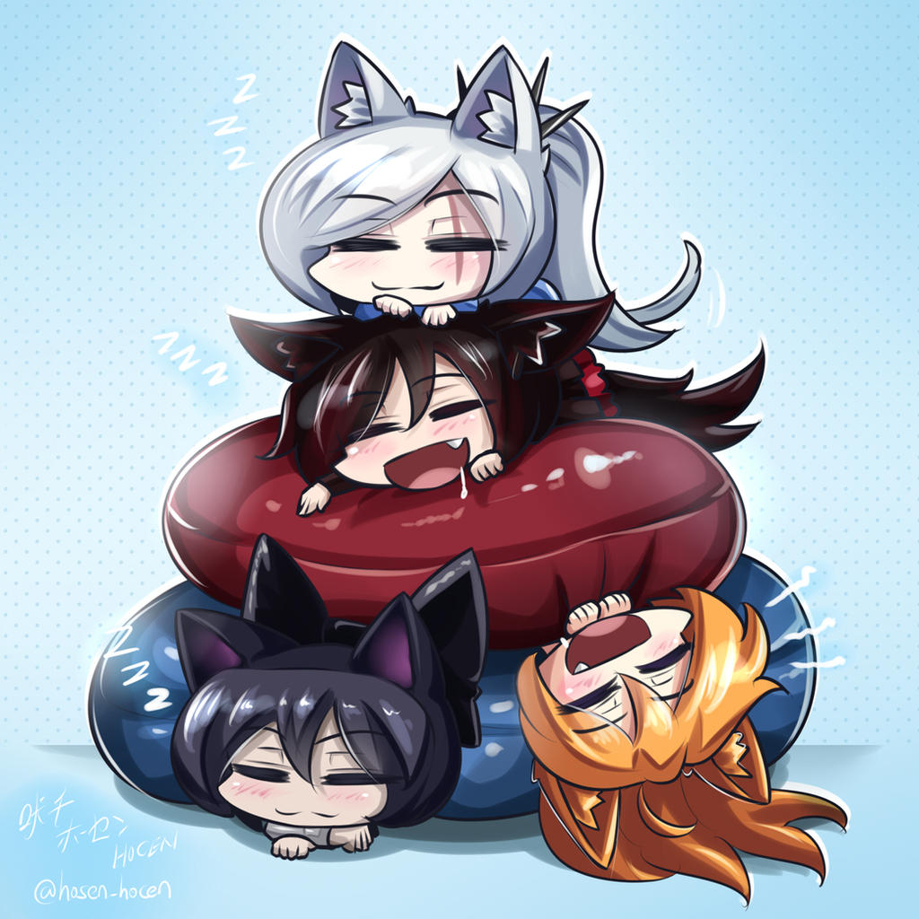 RWBY - Chibi RWBY ~Lazy Day~ by HOSEN-HOSEN-HOCEN on DeviantArt