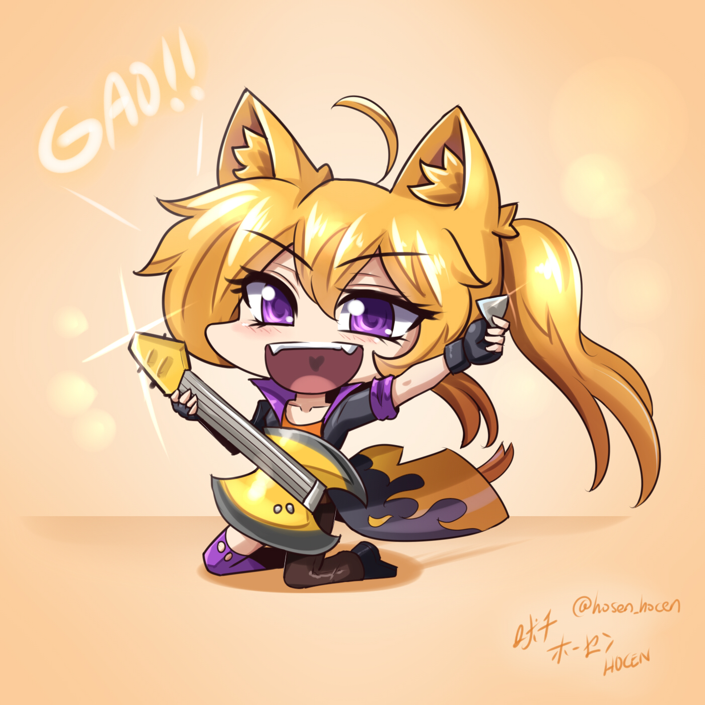 RWBY - Chibi Yang~ Rock ~GAO by HOSEN-HOSEN-HOCEN on DeviantArt