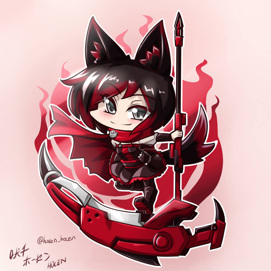RWBY - Chibi Ruby ~ Cresent Rose by HOSEN-HOSEN-HOCEN on DeviantArt