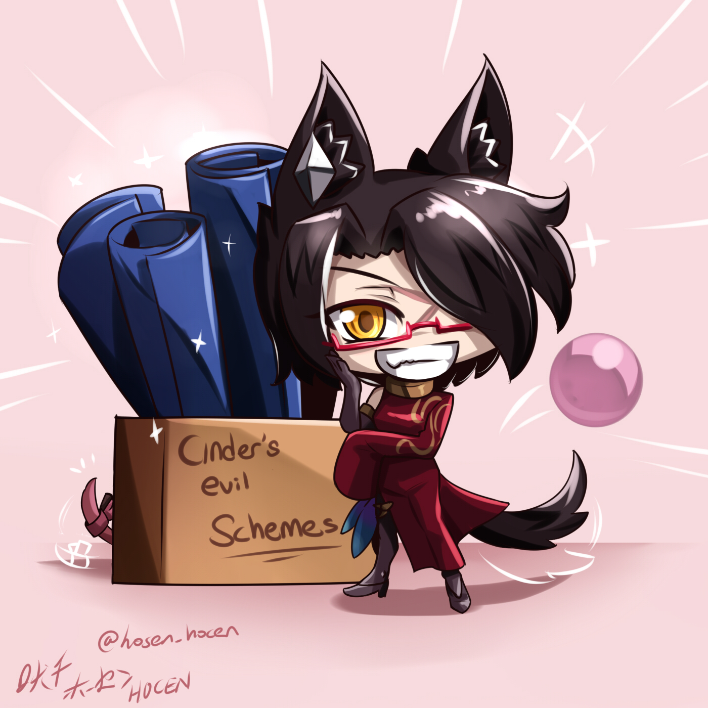 RWBY - Chibi Cinder~ Scheming 2 by HOSEN-HOSEN-HOCEN on DeviantArt