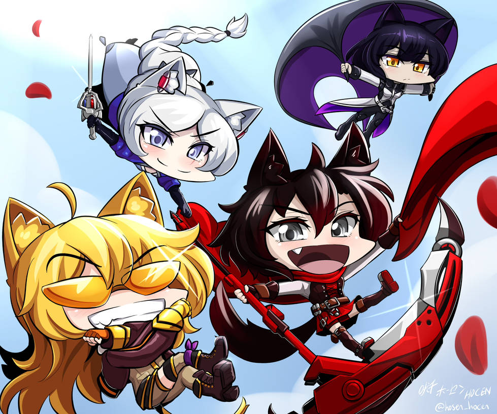 RWBY - Chibi RWBYs, V7 by HOSEN-HOSEN-HOCEN on DeviantArt