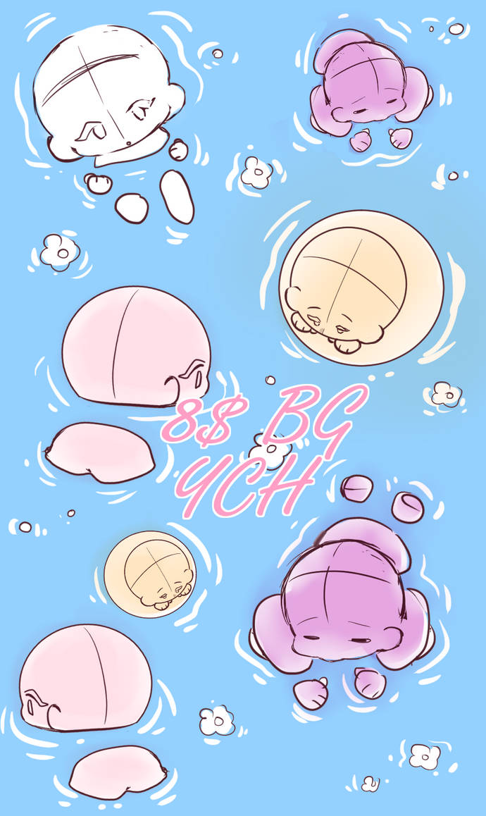 BG chibi swimming ych (5/7) by Itoii on DeviantArt