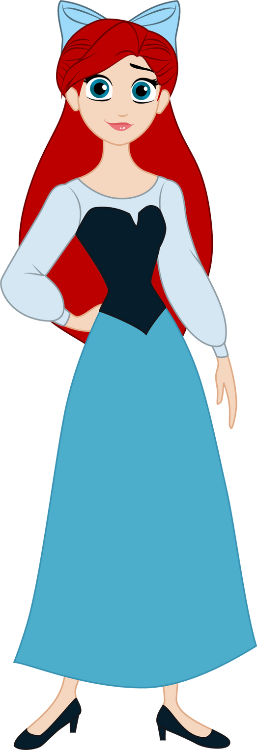 ariel in the blue dress View Pin: WDI - The Little Mermaid