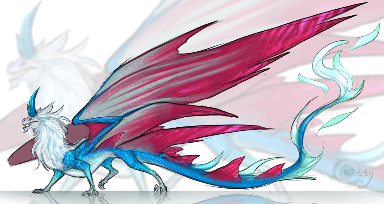 Disney dragon by VeriaAsvernolova on DeviantArt