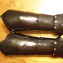 Black Leather Gauntlets