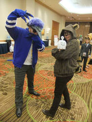 Gijinka Mordecai and Rigby at ANIMEfest