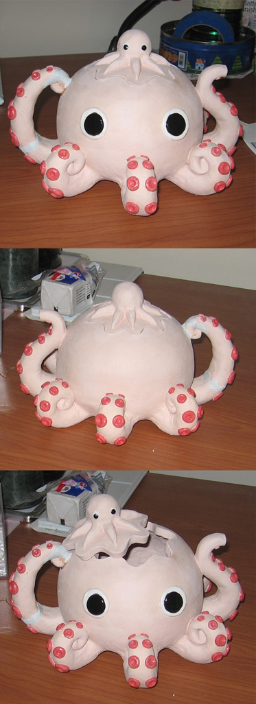 Octopus teapot: WIP