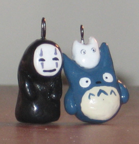 Phone Charm: Totoro and Noface