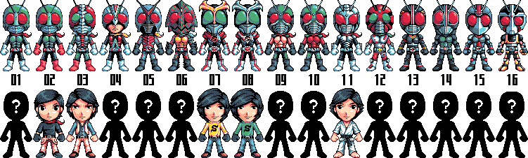 showa riders lineup - update 2 by Conveito on DeviantArt
