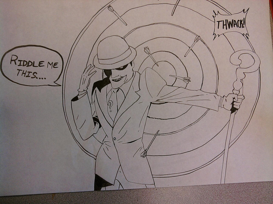 Emo Boy Riddler The Riddler LineArt by Emo-Mandy-chan13 on DeviantArt