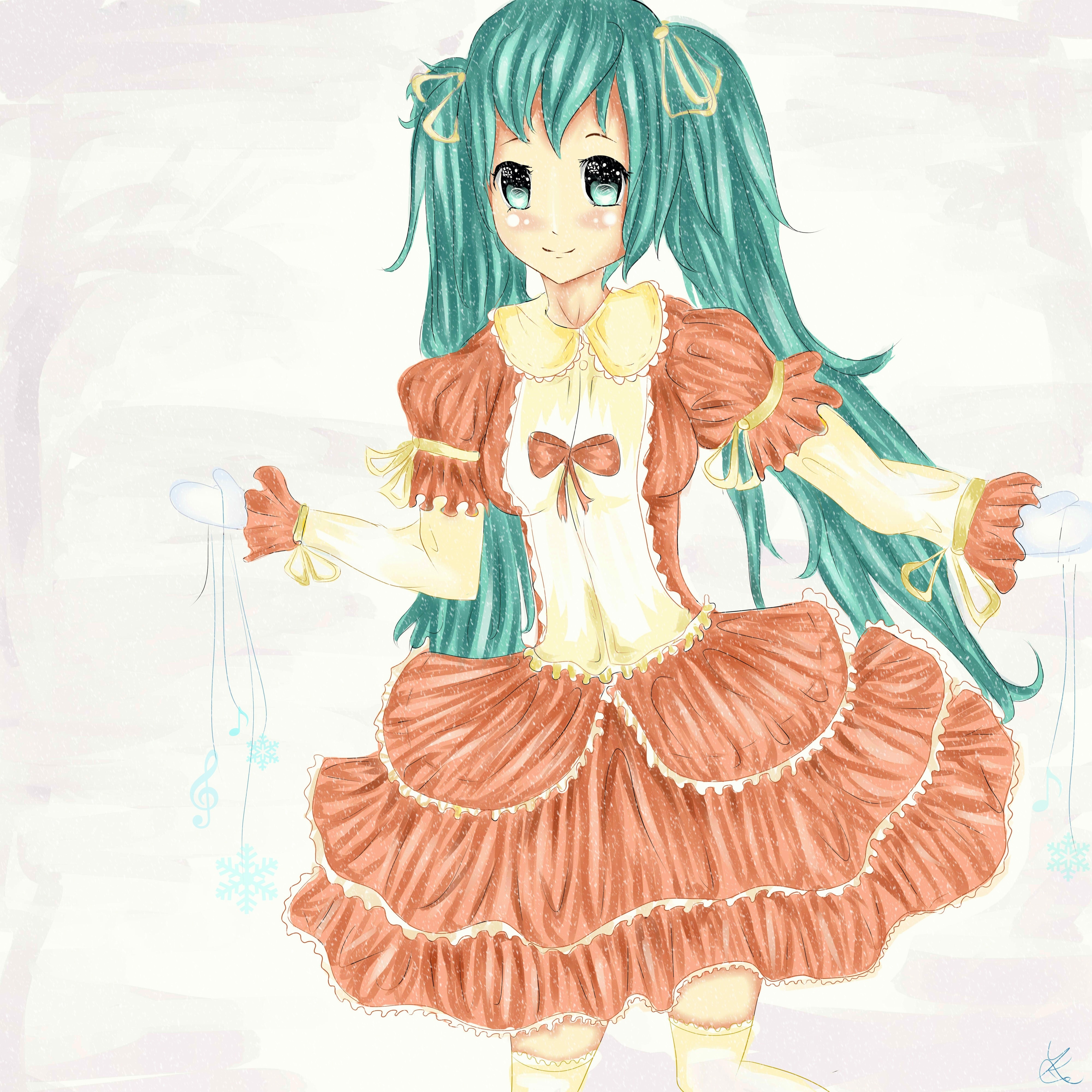 Miku Hatsune..  in winter