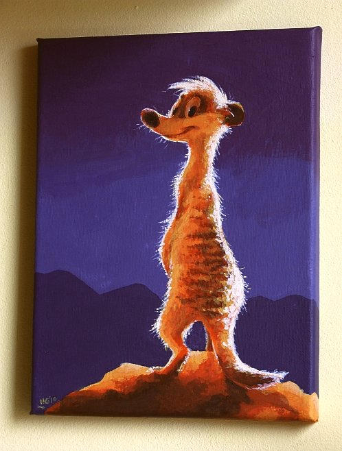 Meerkat painting