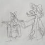 Brer Fox and Rabbit sketch