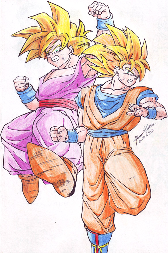 Gokou and Gohan 1