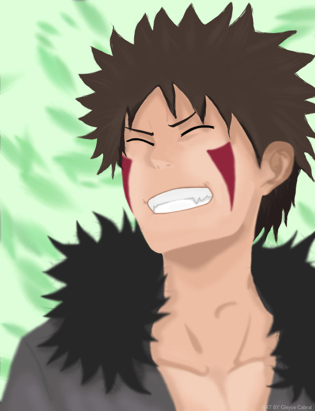 Kiba Inuzuka Smiling Kiba Inuzuka by GleyceKuran on DeviantArt