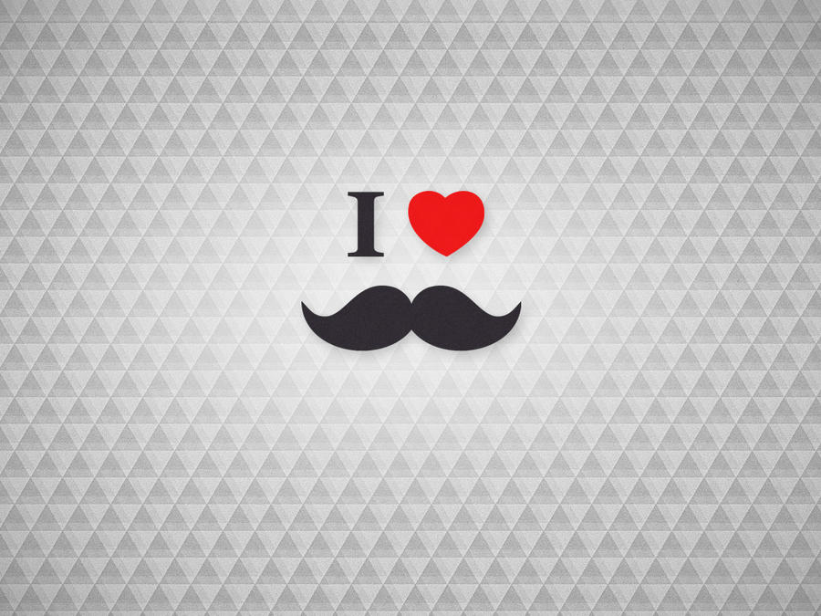 Free - Wallpaper - I Love mustaches