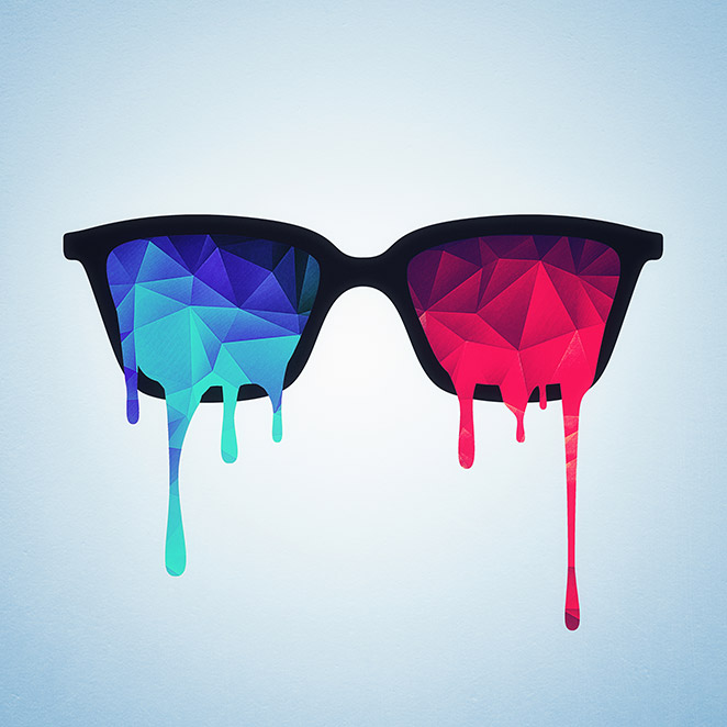 Psychedelic nerd glasses (Limited edition)