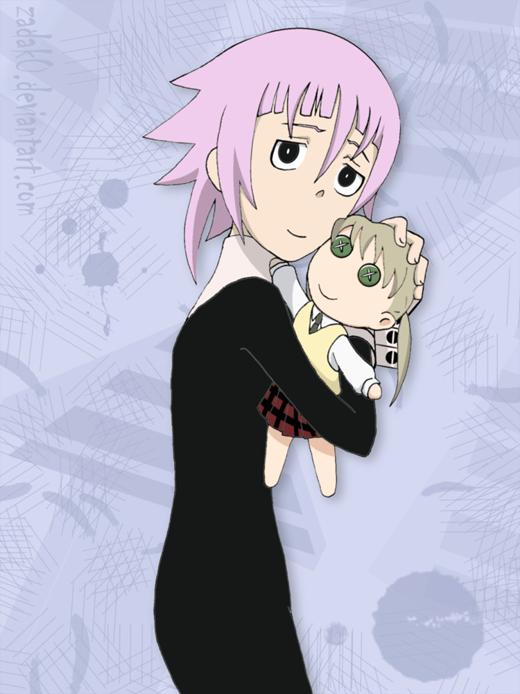 Chrona and Maka-teddy