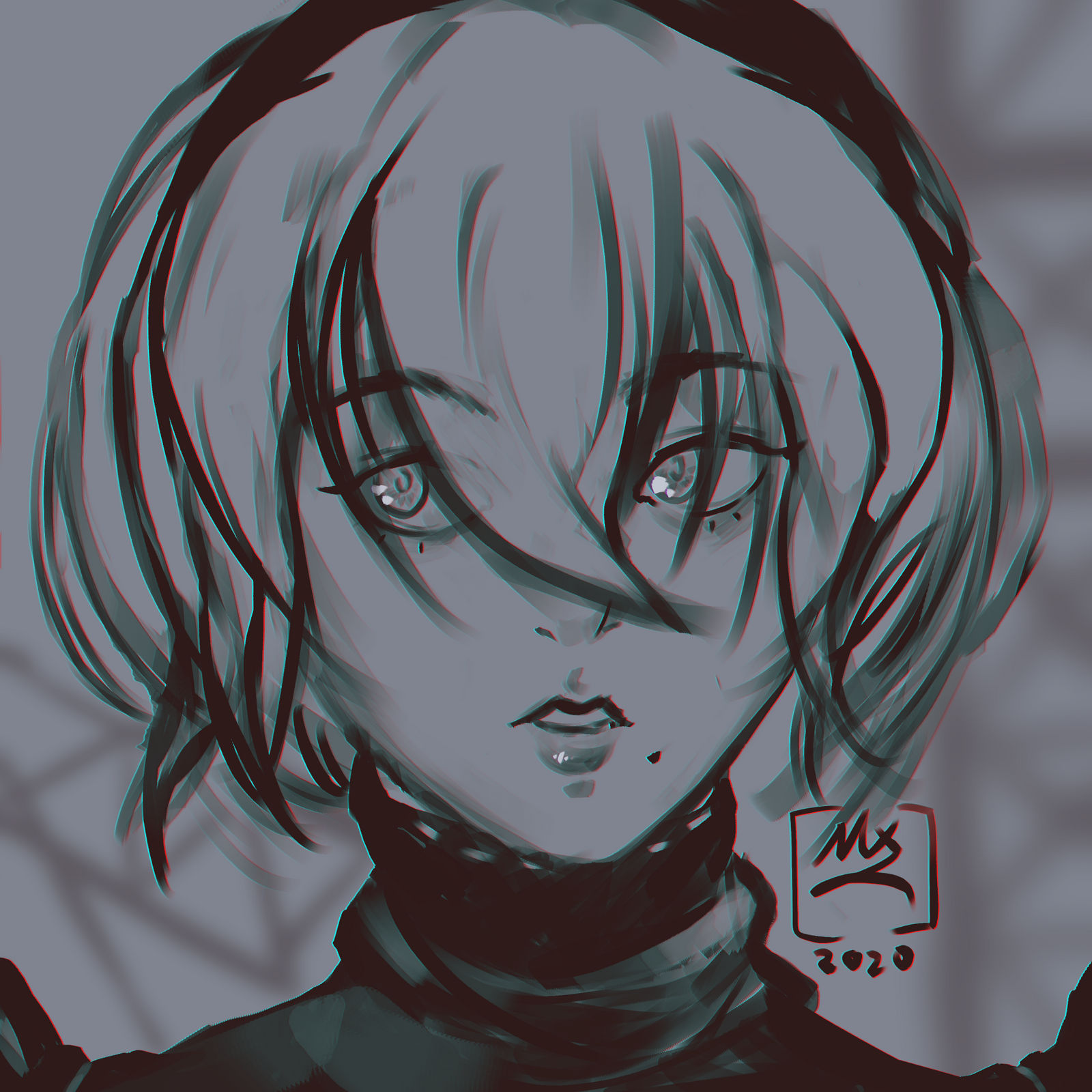 2B sketch by ManTimesTwo on DeviantArt