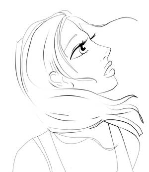 Girl lineart