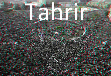 Tahrir Square Anaglyph