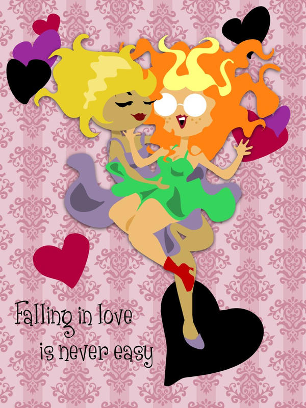 Falling in Love Vectored