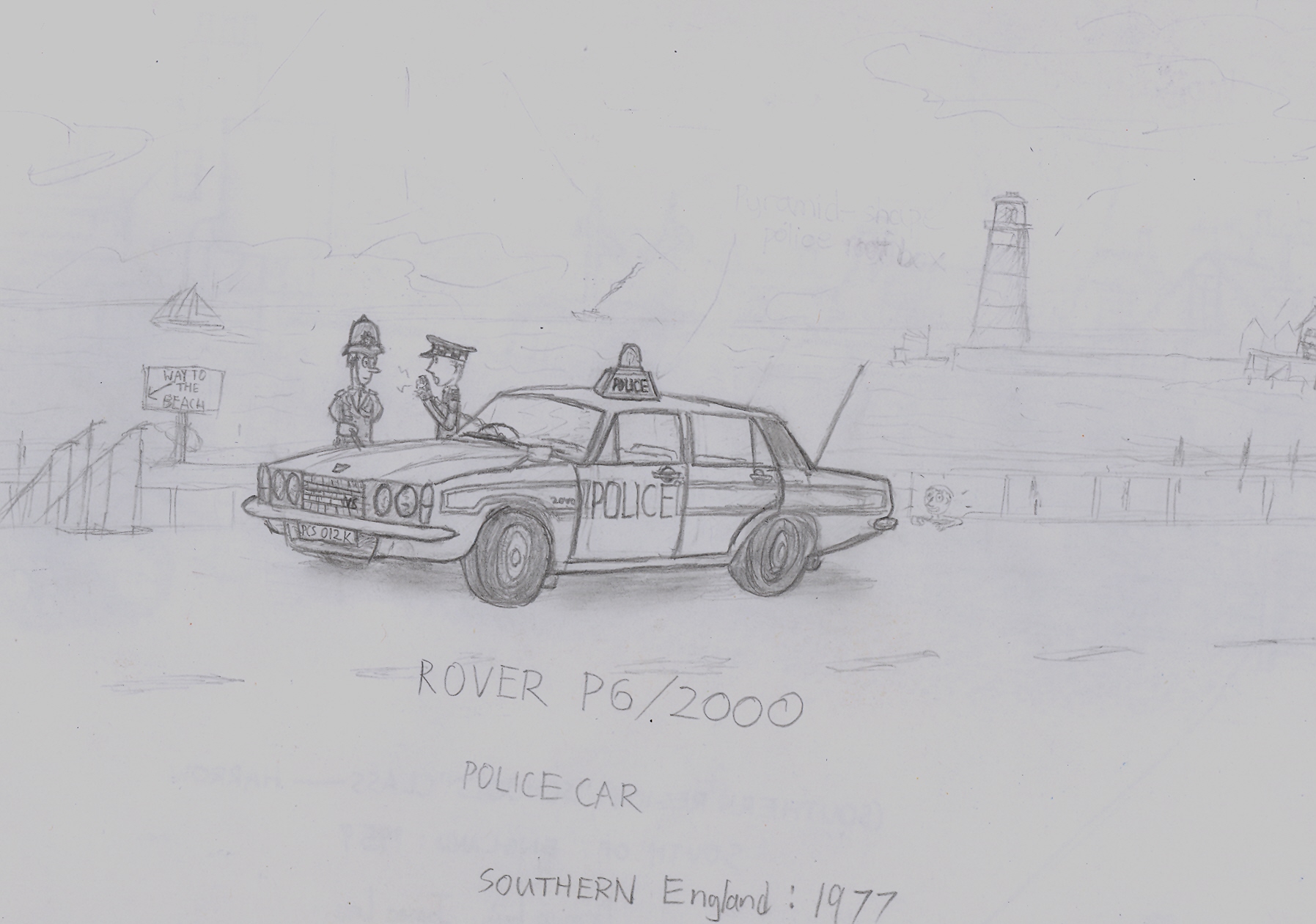 Rover P6 or 2000 police car