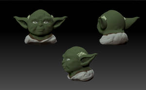 3D Yoda by TheNaitSabel